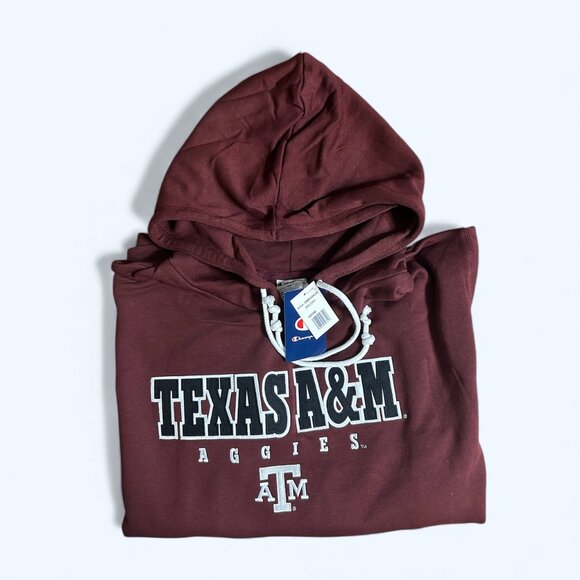 Champion Men's Texas A&M Aggies Fleece Pullover Hoodie Maroon Size XXL - Picture 1 of 3